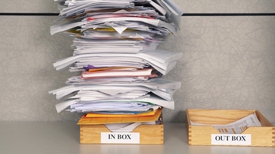 Middle time management in and out box
