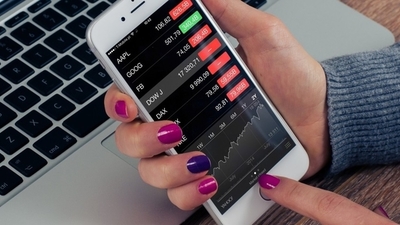 Middle stock iphone business mobile phone communication
