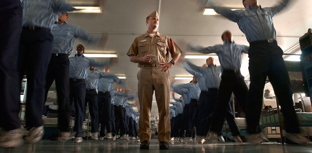 Big recruiter training his cadets